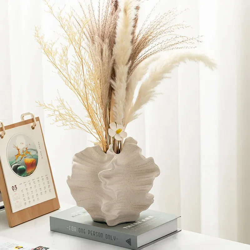 Petal Waves Porcelain Vase